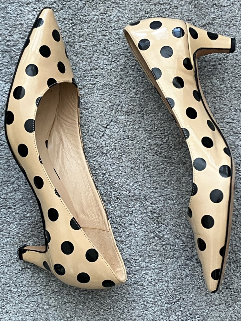 Adorable Kate Spade Patent Kitten Heels size 10